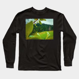 cottage in the woods Long Sleeve T-Shirt